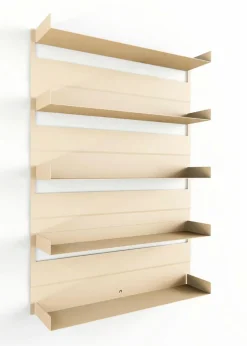 New Metallbude Wandregal Aris Cashew