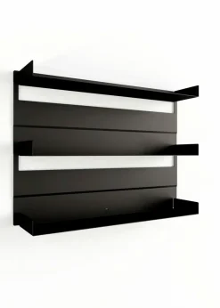 Discount Metallbude Wandregal Aris Schwarz