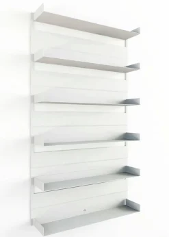 Best Metallbude Wandregal Aris Weiß