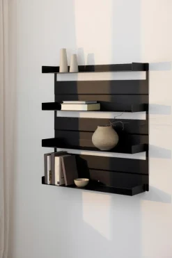 Metallbude Wandregal Aris Schwarz