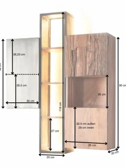 Discount WOLFMÖBEL Wandregal City 7530 Akazie
