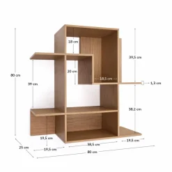 Hot Kave Home Wandregal Ina Eiche