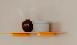 Outlet Metallbude Wandregal Lenn 40 x 17 Mango