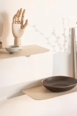 New Metallbude Wandregal Lenn 40 x 17 Cashew