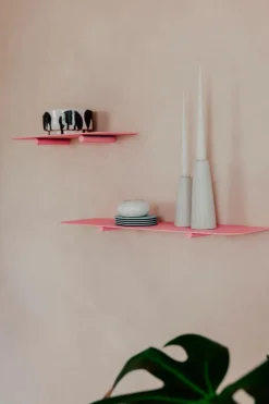 Best Metallbude Wandregal Lenn 40 x 17 Pink