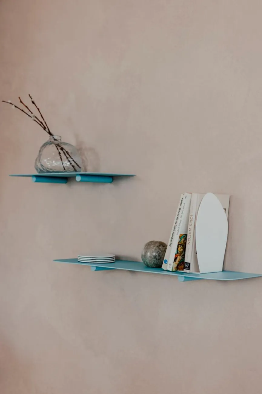 Outlet Metallbude Wandregal Lenn 60 x 17 Blueberry