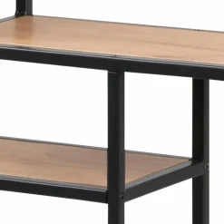 Online Actona Wandregal Seaford Schwarz / Eiche