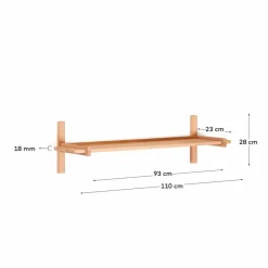 Online Kave Home Wandregal Sitra Eiche
