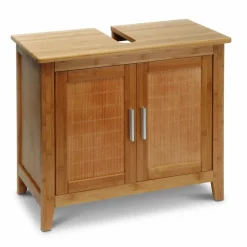 Discount Waschbeckenunterschrank Bambus