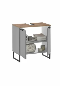 Best Waschbeckenunterschrank Denver Grau
