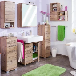 Discount Schildmeyer Waschbeckenunterschrank Isola Silberfichte