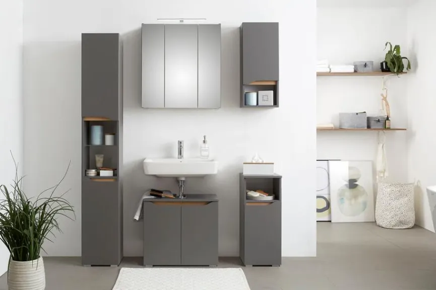 Outlet Pelipal Waschbeckenunterschrank Quick 357 Quarzgrau