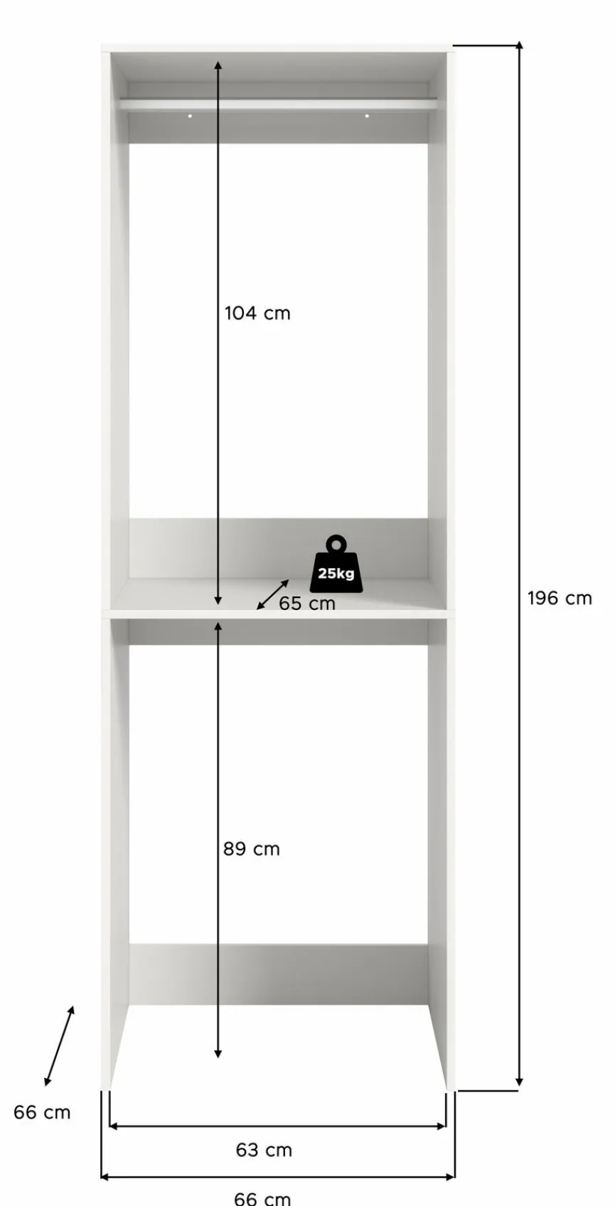 Waschmaschinenschrank Lucca