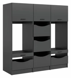 Clearance Waschmaschinenumbau-Set Lucca Anthrazit