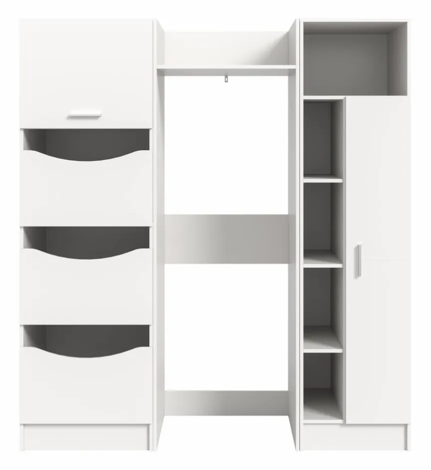 Waschmaschinenumbau-Set Lucca Weiß