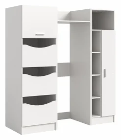 Waschmaschinenumbau-Set Lucca Weiß