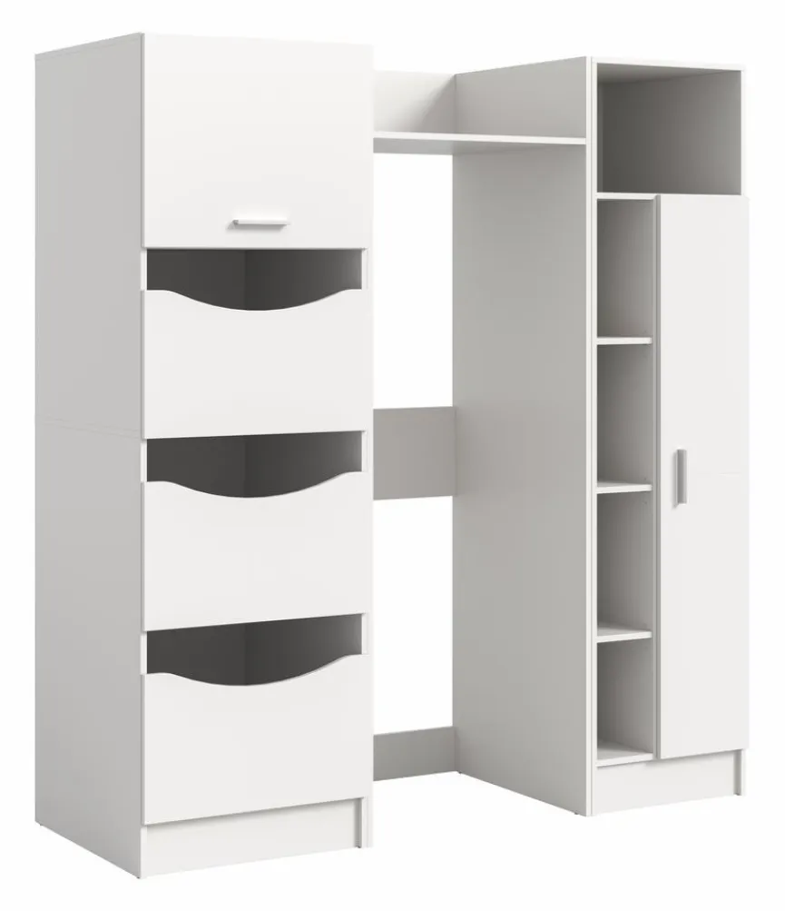 Waschmaschinenumbau-Set Lucca Weiß