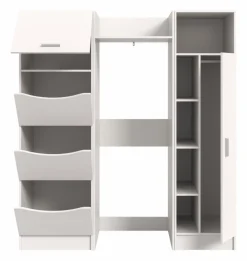 Waschmaschinenumbau-Set Lucca Weiß