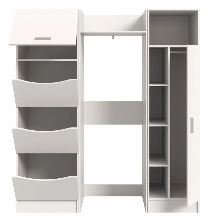 Waschmaschinenumbau-Set Lucca Weiß