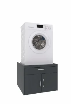 WIMEX Waschmaschinenunterschrank Multiraumkonzept Graphit