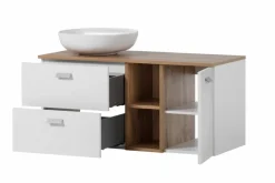 Outlet Schildmeyer Waschtischkombination Mona Eiche / Weiß