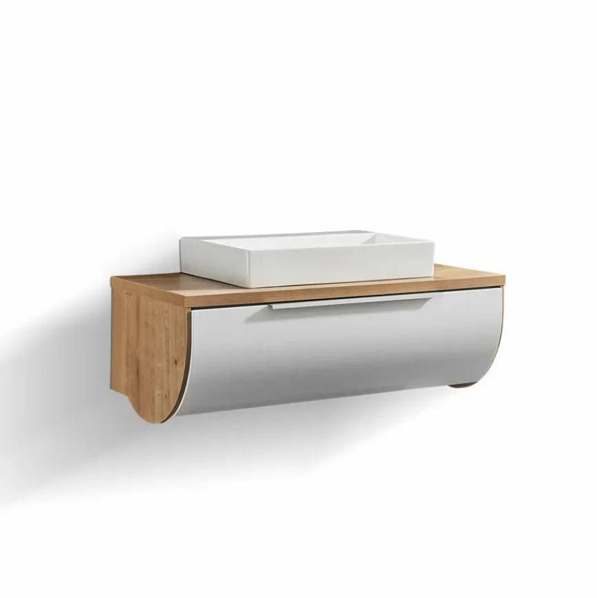 Best Puris Waschtischkombination Rounds Eiche Natur