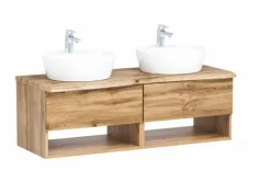 Hot Held-Möbel Waschtischunterschrank Sion Wotaneiche