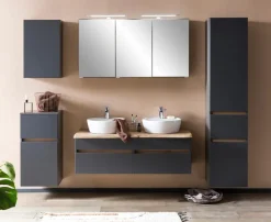 Best Held-Möbel Waschtischunterschrank Villach Graphit