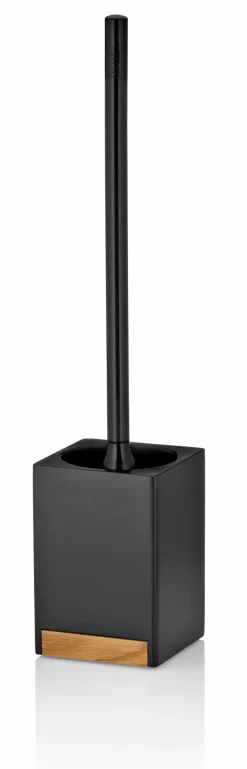 Outlet Kela WC-Garnitur Cube Schwarz