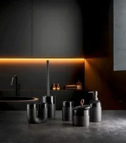 Kleine Wolke WC-Garnitur Deep Schwarz