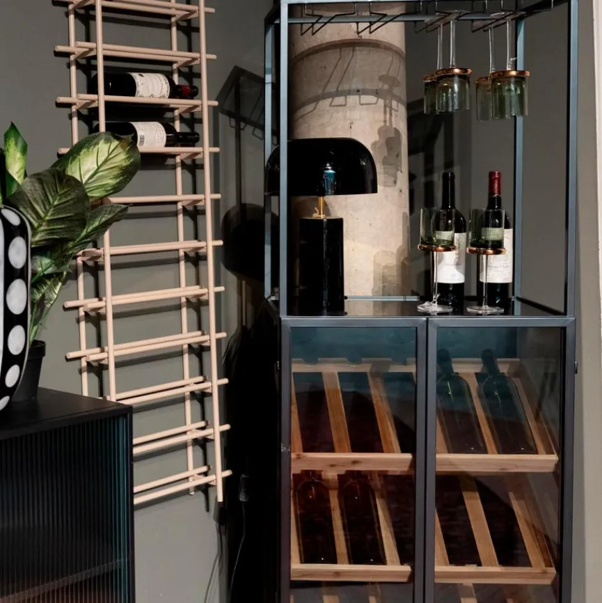 Hot KARE DESIGN Weinregal Porto 70149 Schwarz