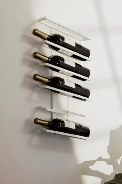 Discount Metallbude Weinregal Vinia Weiß