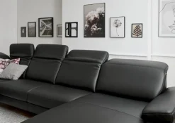 HUKLA Wohnlandschaft Montpellier Schwarz