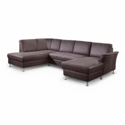 Best ponsel Wohnlandschaft S112 / L112 Flintstone Dunkelbraun