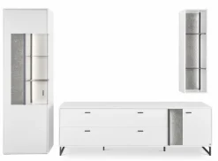 Discount set one by Musterring Wohnwand Deltona Weiß / Matt