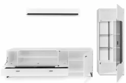 New set one by Musterring Wohnwand Deltona Weiß / Matt