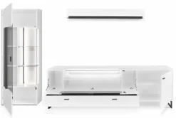 Best set one by Musterring Wohnwand Deltona Weiß / Matt