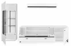 Best set one by Musterring Wohnwand Deltona Weiß / Matt