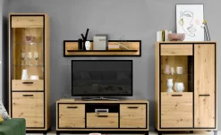 Clearance FORTE Wohnwand Farida Eiche Artisan