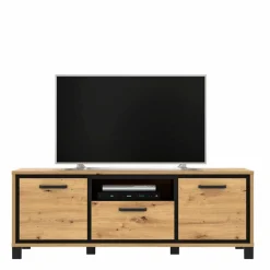 Clearance FORTE Wohnwand Farida Eiche Artisan