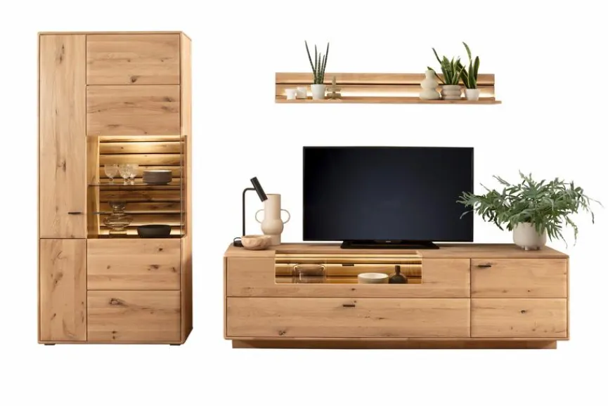 Best MCA Wohnwand Girona Eiche