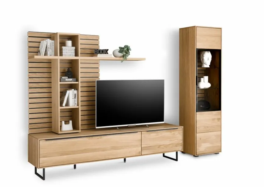 Online set one by Musterring Wohnwand Jackson Eiche