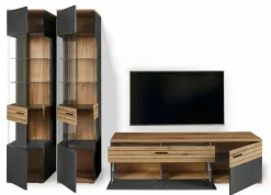 Online set one by Musterring Wohnwand Quincy Anthrazit