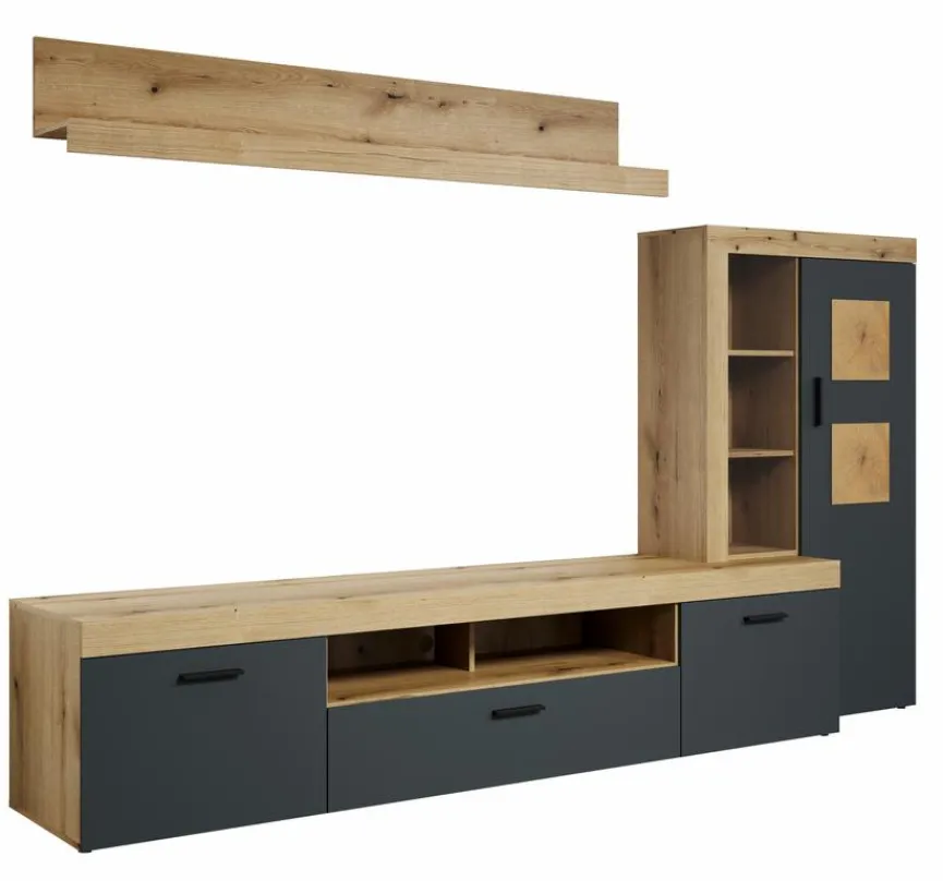 trendteam Wohnwand Tyler Anthrazit