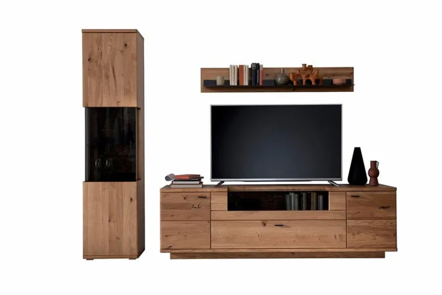 Hot MCA Wohnwand Venedig Wildeiche geölt