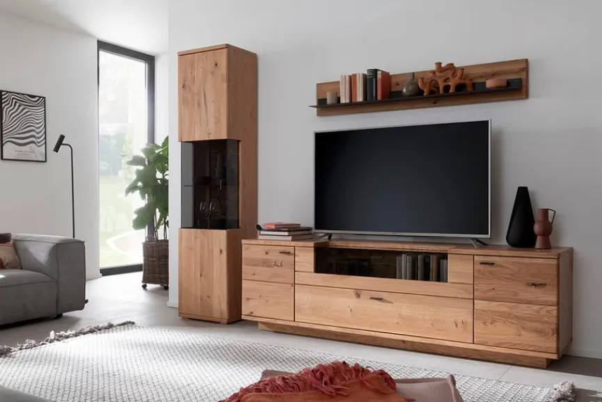 Hot MCA Wohnwand Venedig Wildeiche geölt