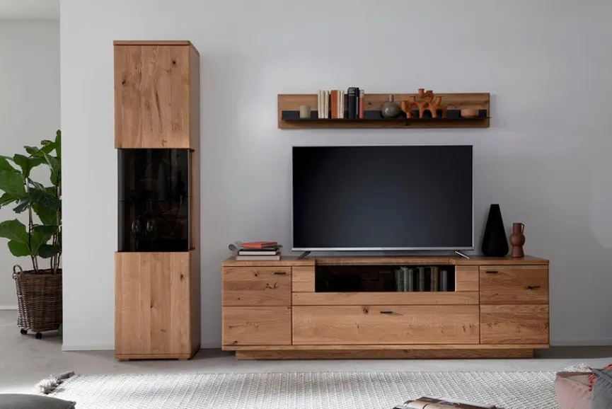 Hot MCA Wohnwand Venedig Wildeiche geölt