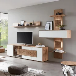 Online Hartmann Wohnwand Caya Eiche