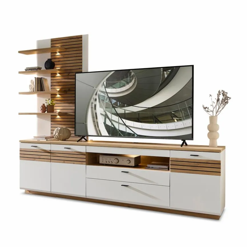 New Wohnconcept Wohnwand Duron Weiß