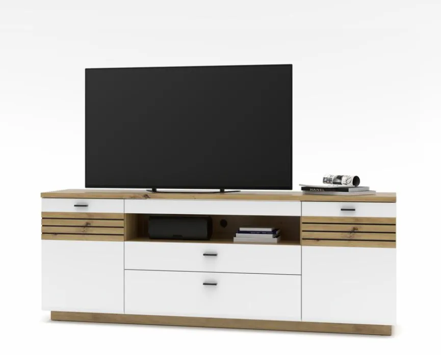 New Wohnconcept Wohnwand Duron Weiß